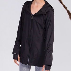 Glitter Windbreaker Rain Jacket 